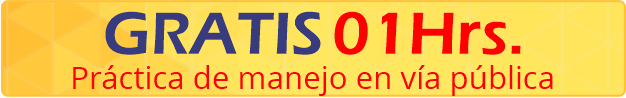 Clase de manejo via publica 1 Hora Gratis