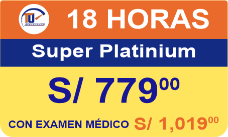 Clases de manejo en los olivos paquete platinium